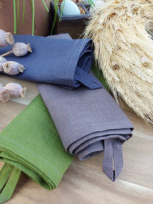 Úžitkový textil - Ľanová utierka Basic - 17374551_