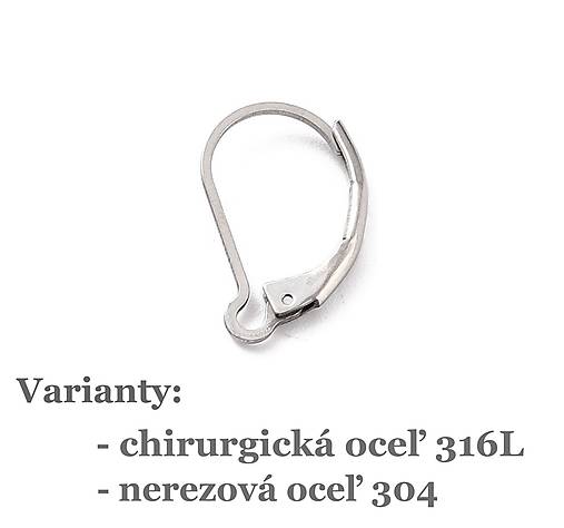 Komponenty - Mechanická náušnica s otvoreným očkom  - 17378003_