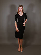  - MIESTNE OBOJSTRANNÉ TEPLÁKOVÉ ŠATY LARA (ČIERNE) - 17376239_