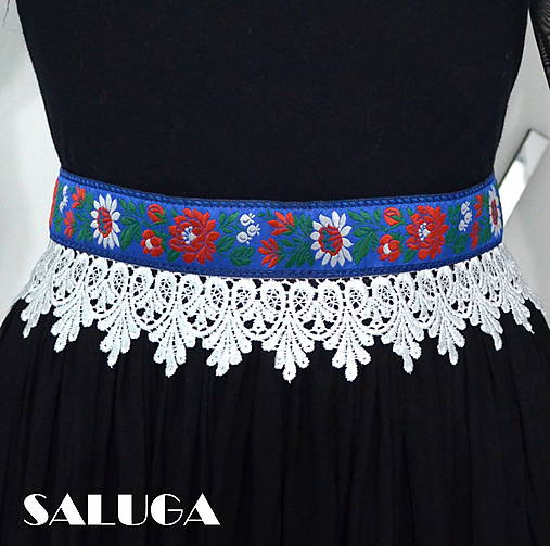 Opasky - Folklórny opasok - dámsky - folk - ľudový - 17376696_
