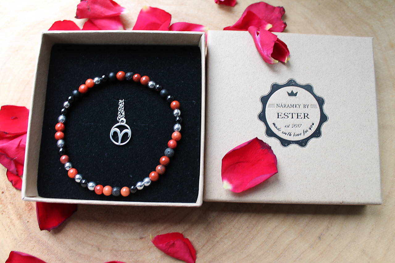 BARAN_Energetický náramok s retiazkou s príveskom