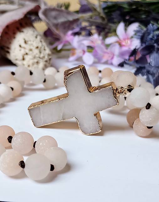 Náhrdelníky - Náhrdelník/ruženín - 17377301_