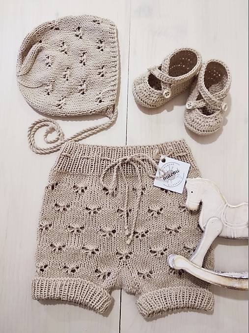 Detské súpravy - Set s motýlikmi 100% Cotton - 17377707_