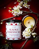 Sviečky - Sójová sviečka SLADKÁ ČEREŠNIčKA - 17378130_
