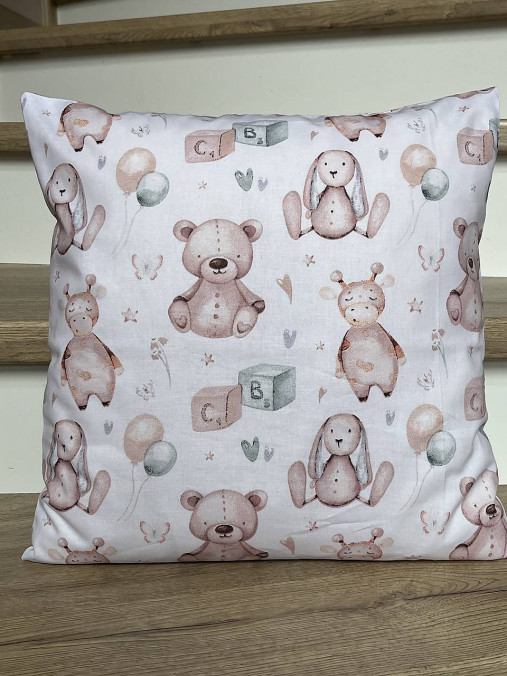 Úžitkový textil - Povlak na polštářek Plyšáci - 17379459_