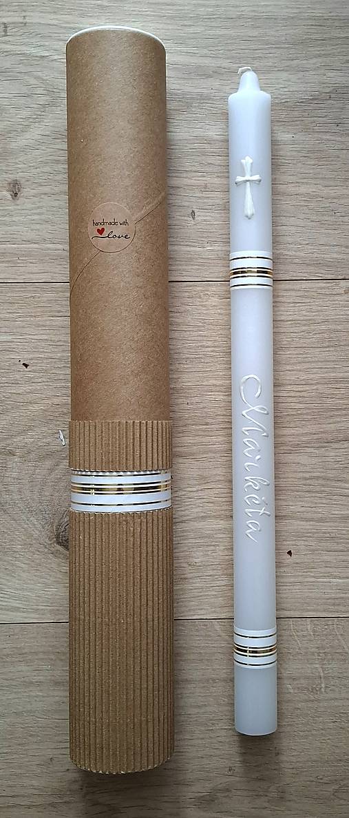 Sviečky - Sviečky na prvé sväté prijímanie / krst , 36cm - 17379257_