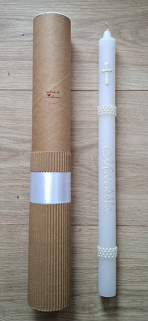 Sviečky - Sviečky na prvé sväté prijímanie / krst , 36cm - 17379520_