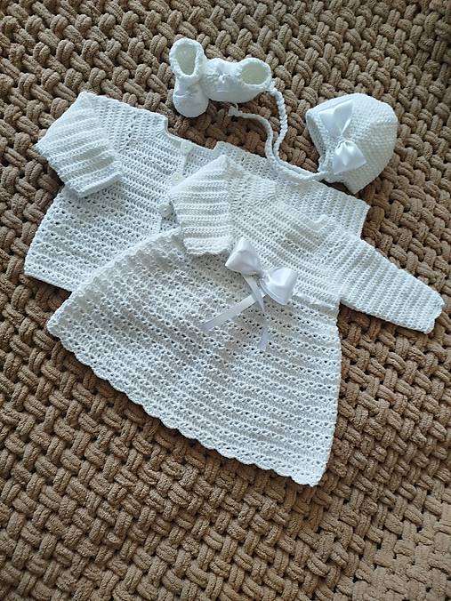 Detské oblečenie - Set šaty svetrík čiapka čižmycky - 17382045_