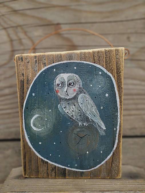 Obrazy - Sovička  - 17382335_