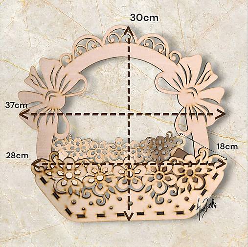 Dekorácie - Veľkonočná dekorácia - Veľkonočný košík so zajačikmi - 17381858_