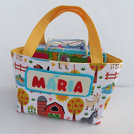 Hračky - Taška na quiet book karty - 17382051_