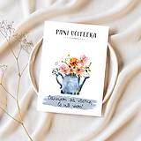 Papiernictvo - Pohľadnica pre učiteľku (Ďakujem...) - 17384106_