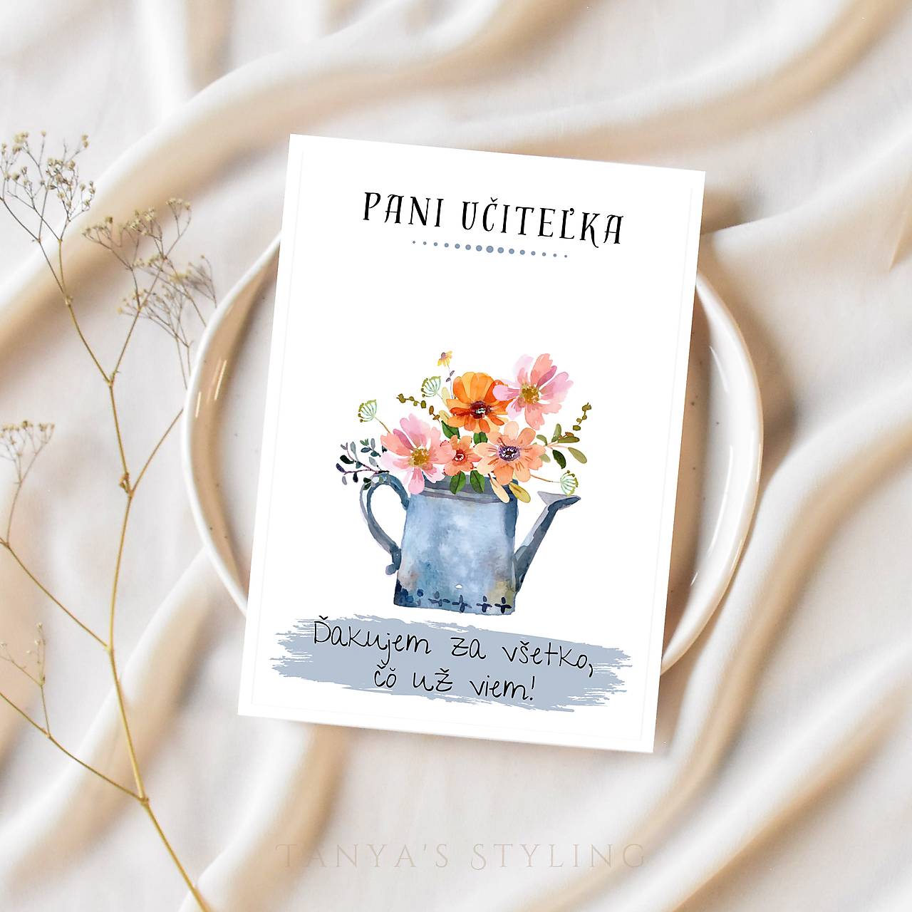 Pohľadnica ĎAKUJEM (Ďakujem...)