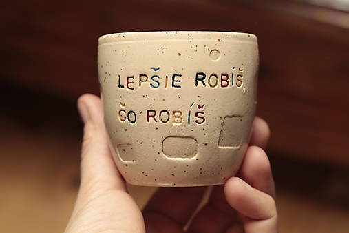 Nádoby - šálka Lepšie robíš - 17383039_
