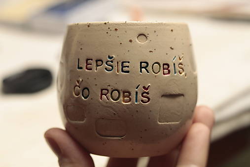 Nádoby - šálka Lepšie robíš - 17383044_