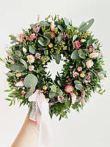  - Jarný veniec ružový - 17382275_