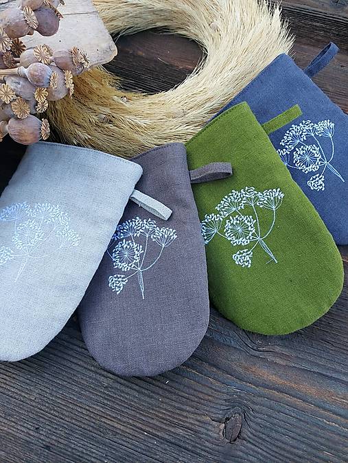 Úžitkový textil - Kuchynská chňapka Herbs - 17383473_