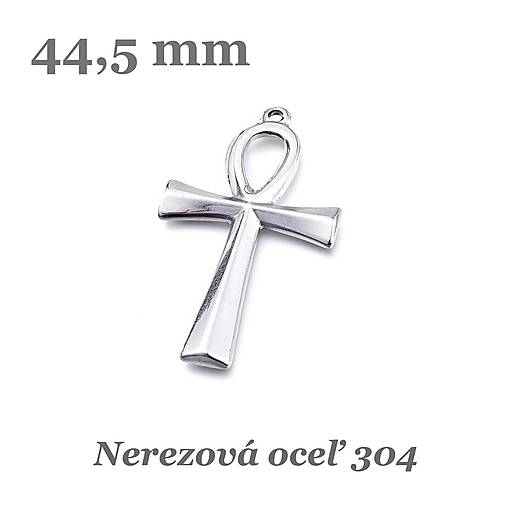 Komponenty - Anch - kľúč života /M8285/ - nerezová oceľ 304 - 17384511_