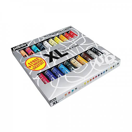 Farby-laky - Studio XL Sada olejových farieb - 20 x 20 ml (PBo-OF-920221) - 17387260_