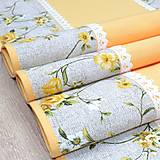 Úžitkový textil - IVETA - žlté ťahavé ruže - štóla 170x40cm - 17384540_