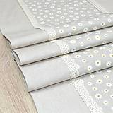 Úžitkový textil - HALINA - sedmokrásky - behúň na stôl - 17386550_