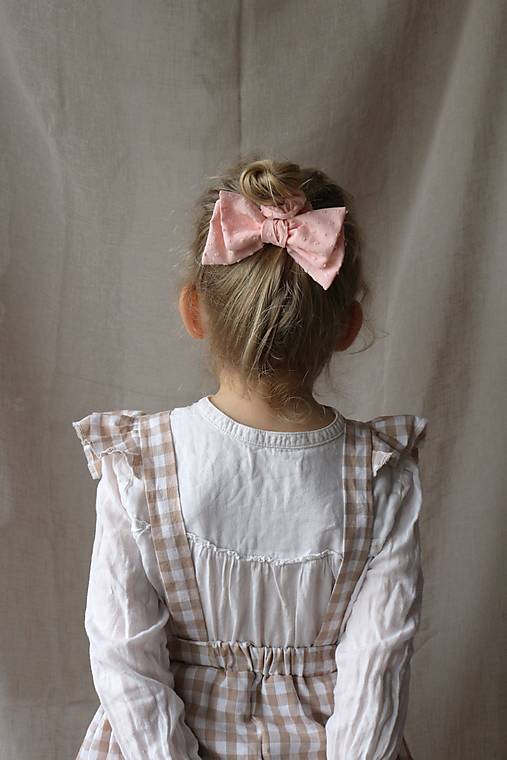 Scrunchie gumička s mašľou na drdol