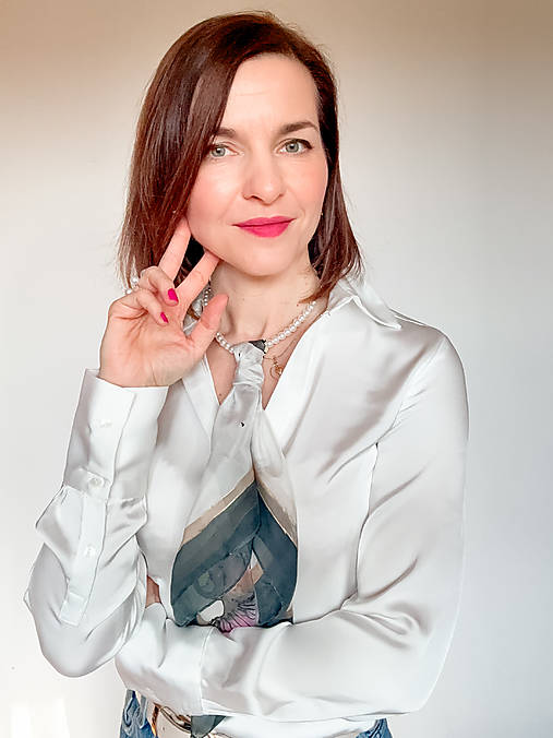 Maľovaná hodvábna šatka Neboj sa lietať