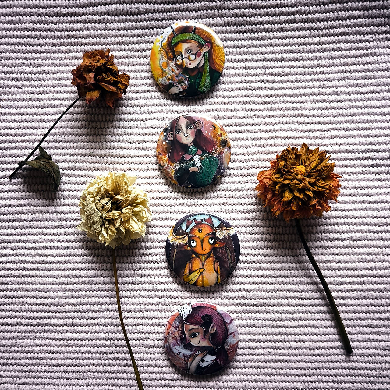 Čarodejnícke/ buttonik