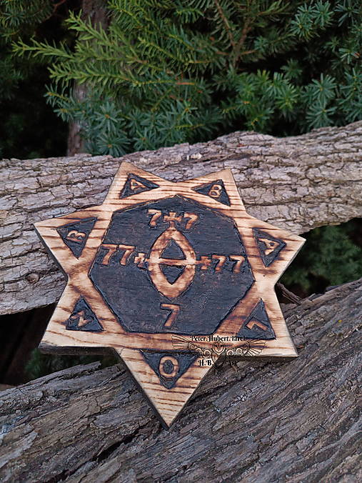 Dekorácie - BABALON - vyrezávaná pečať - BABALON hand-carving wooden sigil - 17387585_