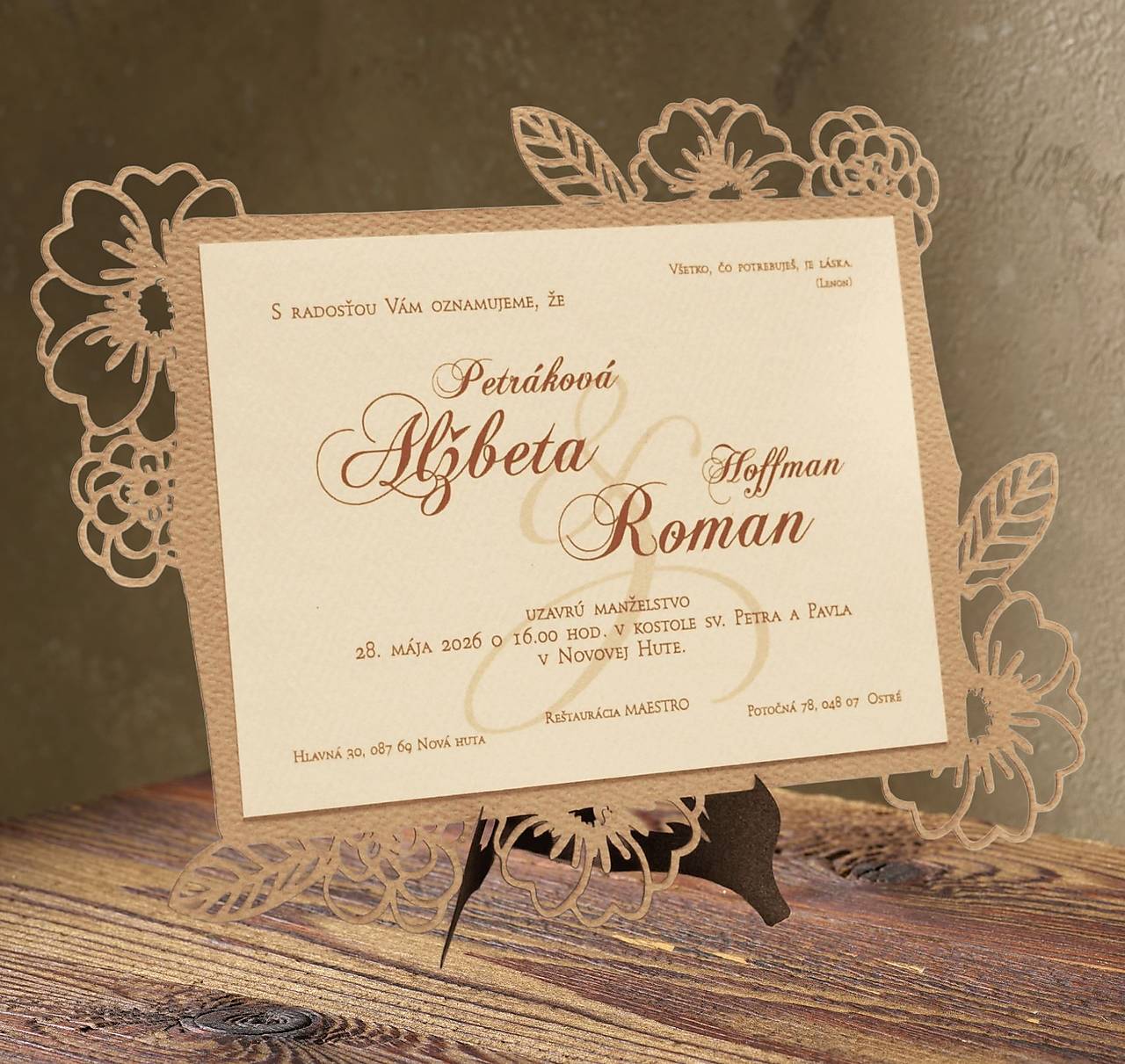  svadobné oznámenia C14190