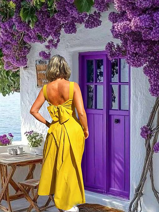 Šaty - Yellow summer - 17393434_