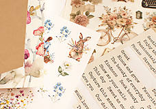 Papier - Nálepky " Rozkvitnuté dni " - 17393946_