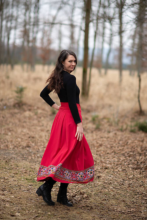 Sukne - Petra červená - 17396309_