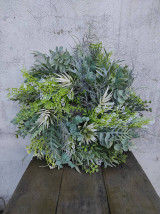 Dekorácie - Jarný greenery veniec, gypsomilka  40 cm, č.5 - 17397252_