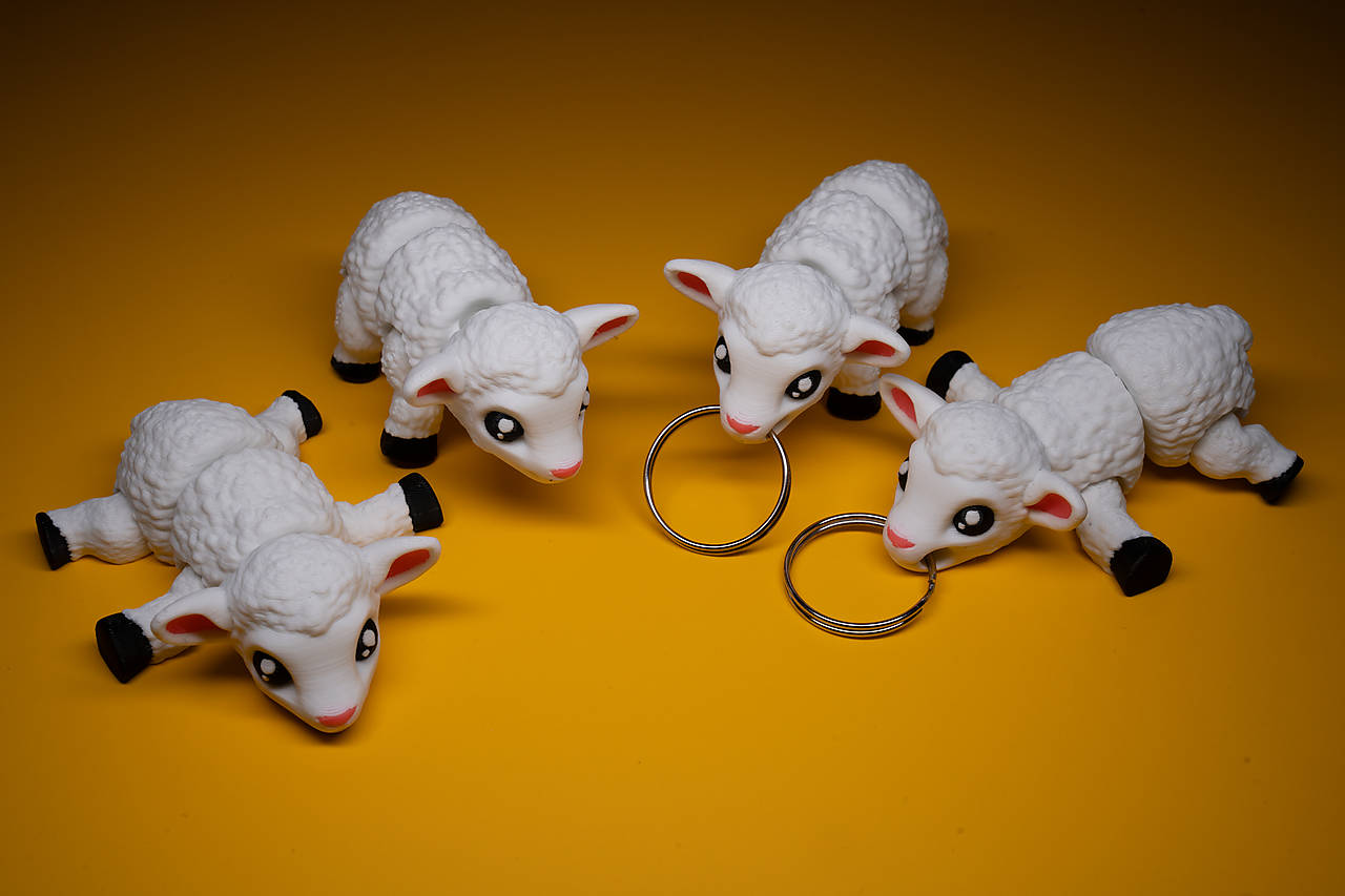 Roztomilé ovečky – dekorácia aj praktický prívesok