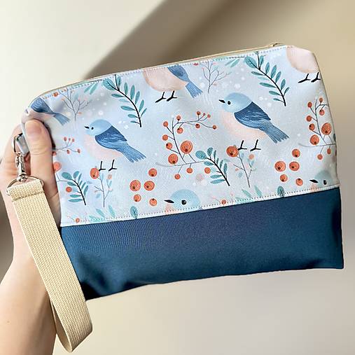 Taštičky - Projektová taška PROJEKToffKA - MIDDLE vtáčiky - 17397723_