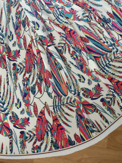 Textil - Plissé s potlačou - 17398600_