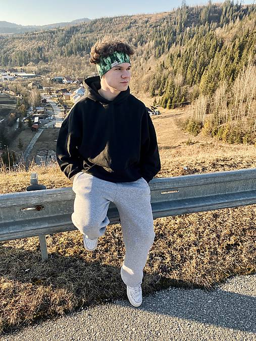 Ozdoby do vlasov - Turistická čelenka UNISEX: Zelený hlboký les - 17398488_