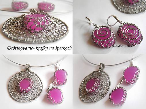Sady šperkov - Ružový šperk - 17399830_