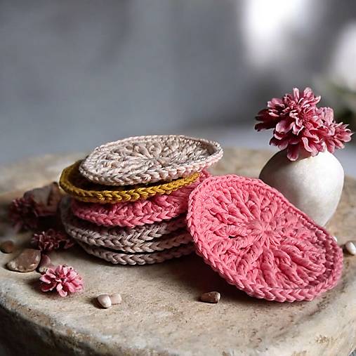 Úžitkový textil - Masážna odličovacia žinka SOFT | set Sweet Sunset - 17401750_