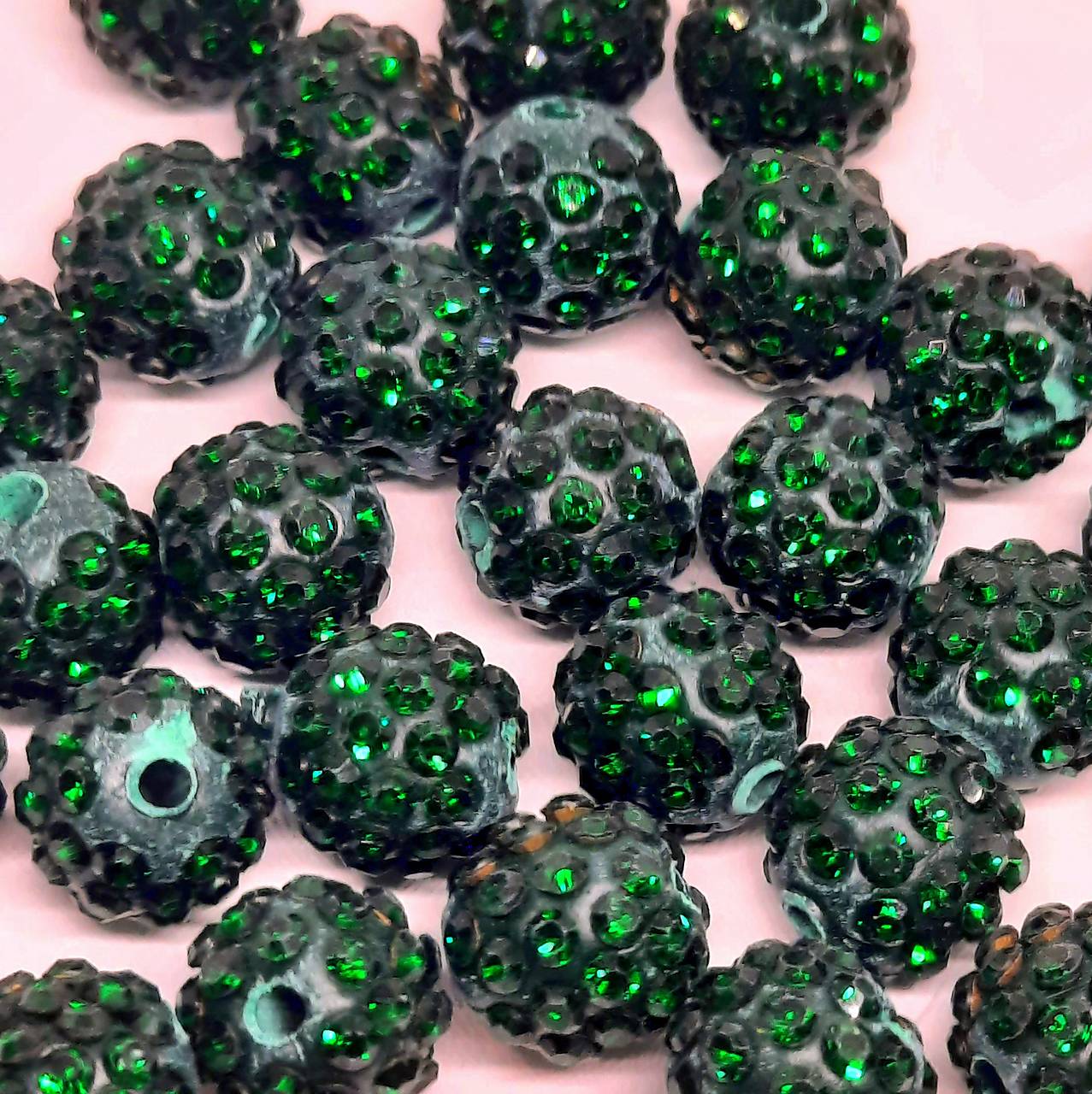 Disco guľka Crystal 10mm-1ks (zelená tmavá)