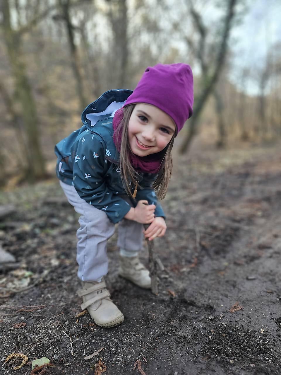 Dvojvrstvová čiapka "cyklamen"