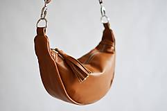 Kabelky - Bestie Bag kožená kabelka (koňakovo hnedá) - 17404955_