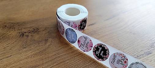Papier - Nálepky - Thank you - MIX - 500 kusov - 17405298_