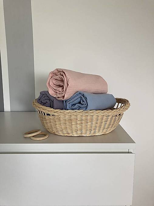 Detský textil - Mušelínová plienka jednofarebná - 17402729_