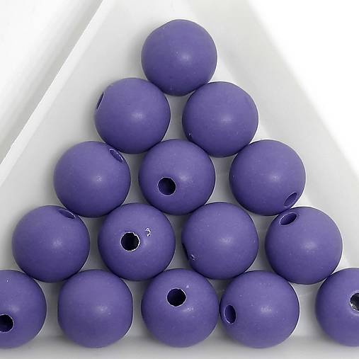 Plastové matné korálky 10mm-10ks