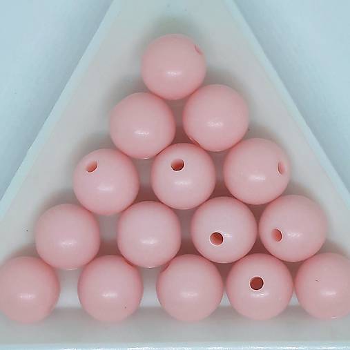 Plastové matné korálky 10mm-10ks