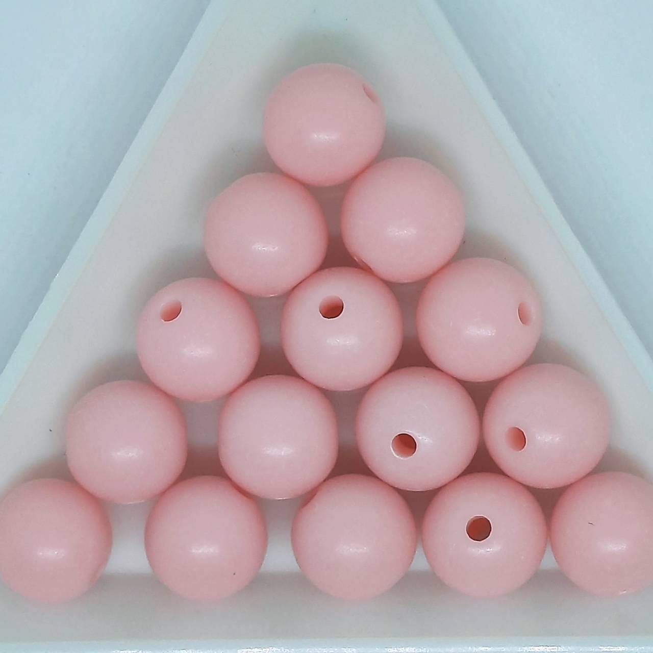 Plastové matné korálky 10mm-10ks (ružová svetlá)