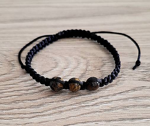 Náramky - Náramok z minerálov (Tigrie Oko) - 17404615_