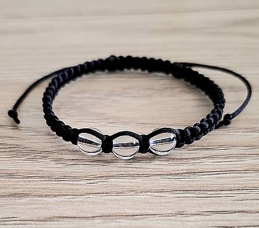 Náramky - Náramok z minerálov (Krištáľ) - 17404626_